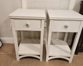 two white night stands