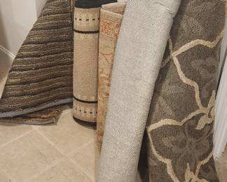 Assortment of rugs