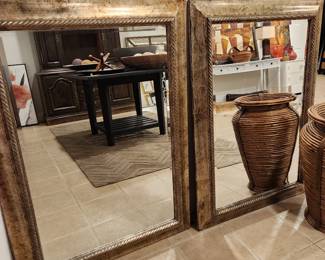 two traditional mirrors