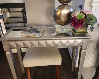 mirrored writing desk