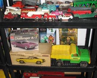 Pressed steel, hot wheels, models, and other toys