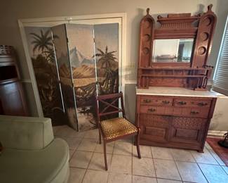 Hand painted screen