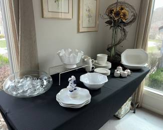 Lots of Pottery serving pieces