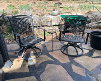 Outdoor rocking, swivel