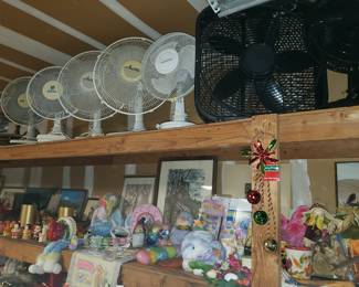 More Holiday decor  and fans