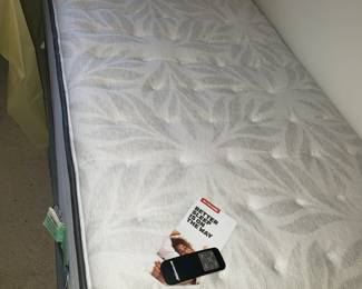 Newer Twin sized, remote control fully adjustable bed with two sets of newer sheets. 
