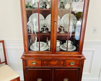 Perfect size antique china cabinet