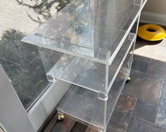 vintage acrylic Bar cart