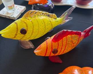 Hand blown Murano Glass Fish