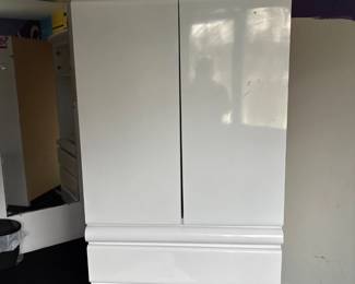 white formica italian wardrobe armoire