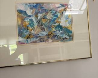 Vintage Abstract Art Painting