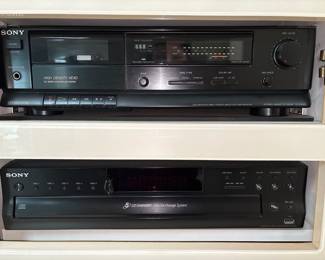 SONY Stereo Cassette Deck and CD Changer