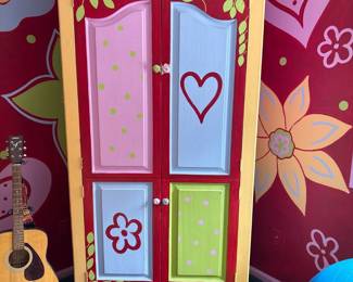 Handpainted Girls Armoire