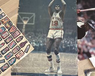 vintage poster of Willis Reed, NY Knicks