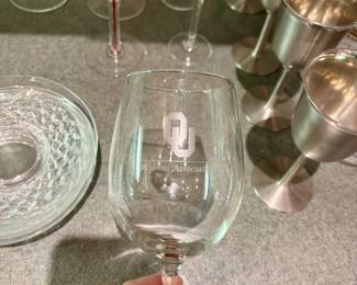 OU Alumni Wine Glasses