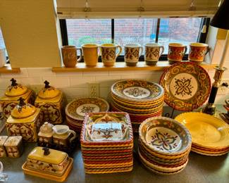 Artimino Sienna Tuscan Earthenware Dishes