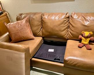 Ashley Furniture Leather Queen Sleeper Sofa