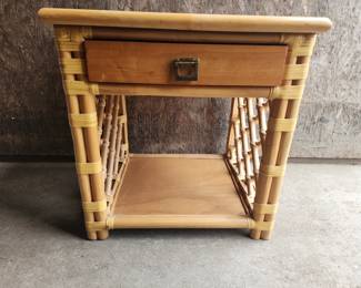 BAMBOO BOHO END TABLE