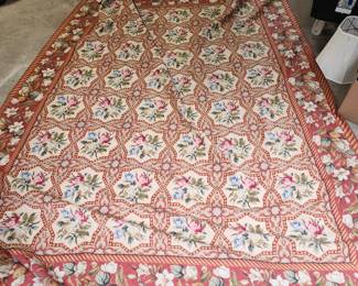 $1200 NEEDLEPOINT CARPET LIKE NEW