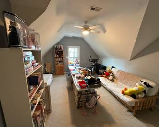 Kids toys, Shelves, exercise equipment