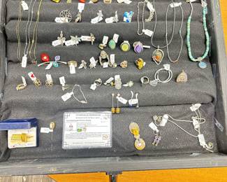 Jewelry : Gold, Silver, Turquoise, Opal, Diamond, Peridot, Sapphire.  