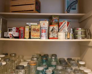 vintage jars, jars