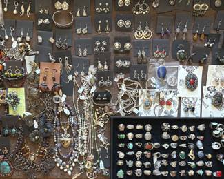 50% off interesting sterling silver and costume jewelry!