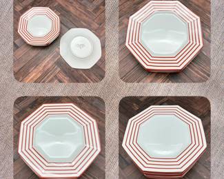 1970s Fitz & Floyd plates and saucers