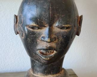 Vintage Kota Reliquary Tribal Mask from Gabon- Republic of Congo