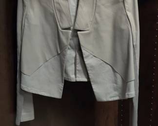 New Halston Hertitage Lambs Leather Jacket