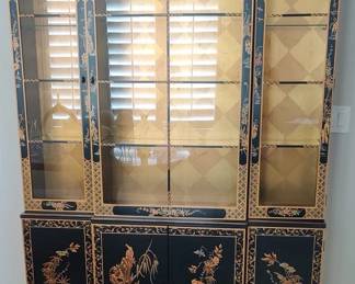 Vintage Drexel Chinoiserie China Cabinet