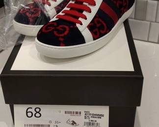 New Black And Red Gucci Sneakers
