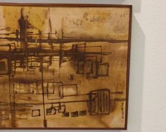 Vintage Original Batik Chinese Silk Painting