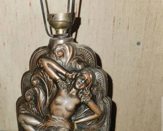 1933 World's Fair lamp base (no electrical) "The Fan Dancer"