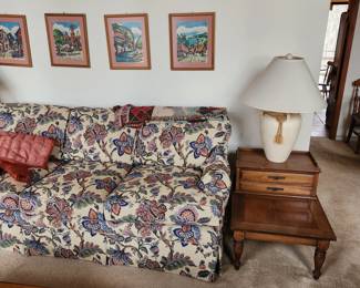 Pair of Ethan Allen end tables and coffee table