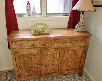 Carved cabinet
