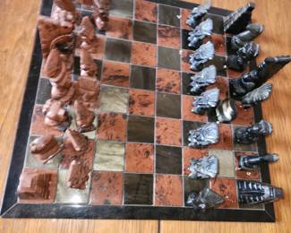 Chess set purchased in Ethiopia