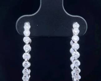 NEW! 1.46 Carat Diamond Inside-Out Hoop Earrings