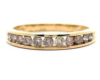 0.35 Carat Diamond Channel Semi-Eternity Ring