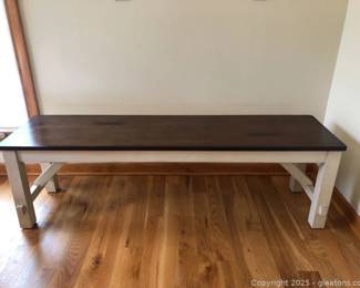 Modern Farmhouse Wooden Unbranded Dining Bench