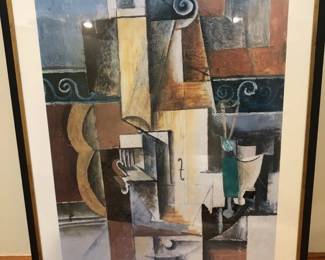 Pablo Picasso Print of his Painting Violin and Guitar