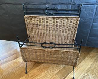 Wicker Magazine Rack
