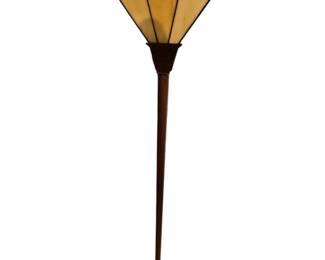 Arts and Crafts Style Stained Glass Floor Lamp