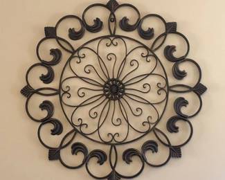 Large Scrolling Metal Wall Decor
