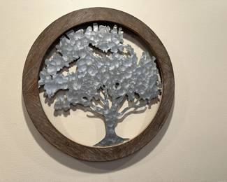 Tree of Life Wood and Metal Wall Decor