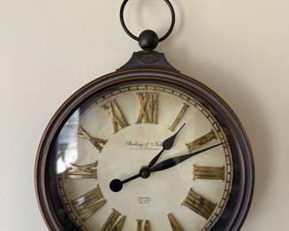 Sterling and Noble Battery Operated Wall Clock with Hanger