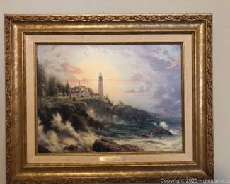Thomas Kinkade Clearing Storms with COA