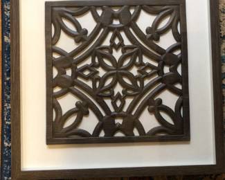 Framed Metal Wall Art Decor