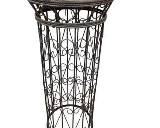 Lovely Metal Plant Stand with Coiled Top