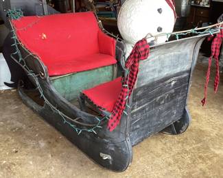 Antique sleigh - fabulous display piece!